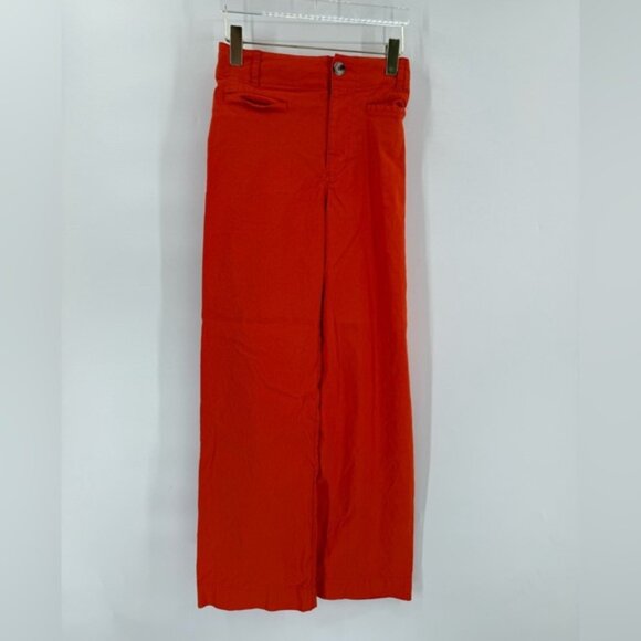 Anthropologie Maeve orange THE COLETTE pants size 25 - Picture 1 of 6